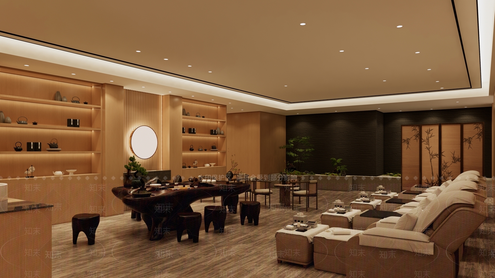 新中式现代会所SU模型下载【ID:1198714411】