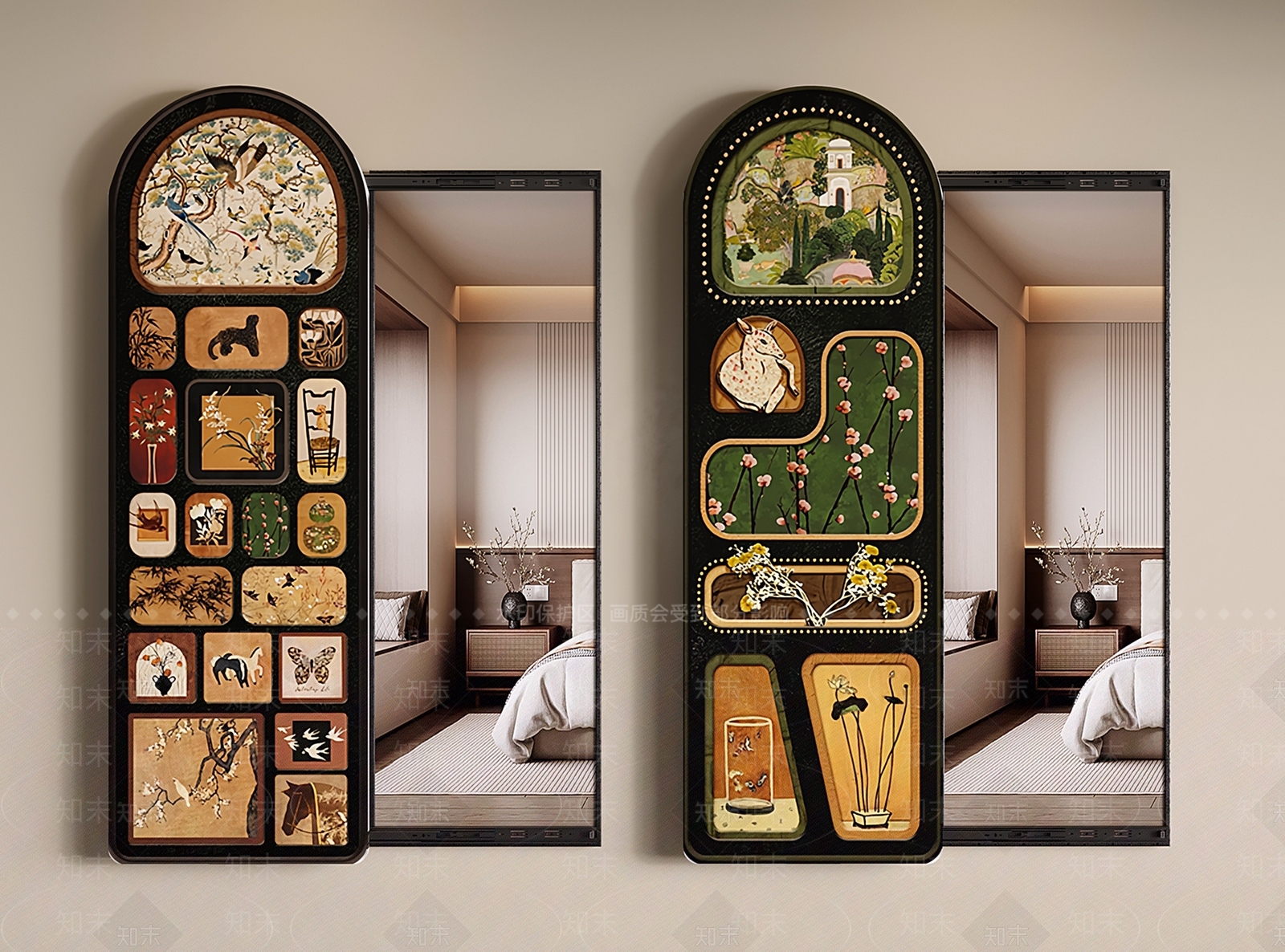 中古复古镜子SU模型下载【ID:1198714466】