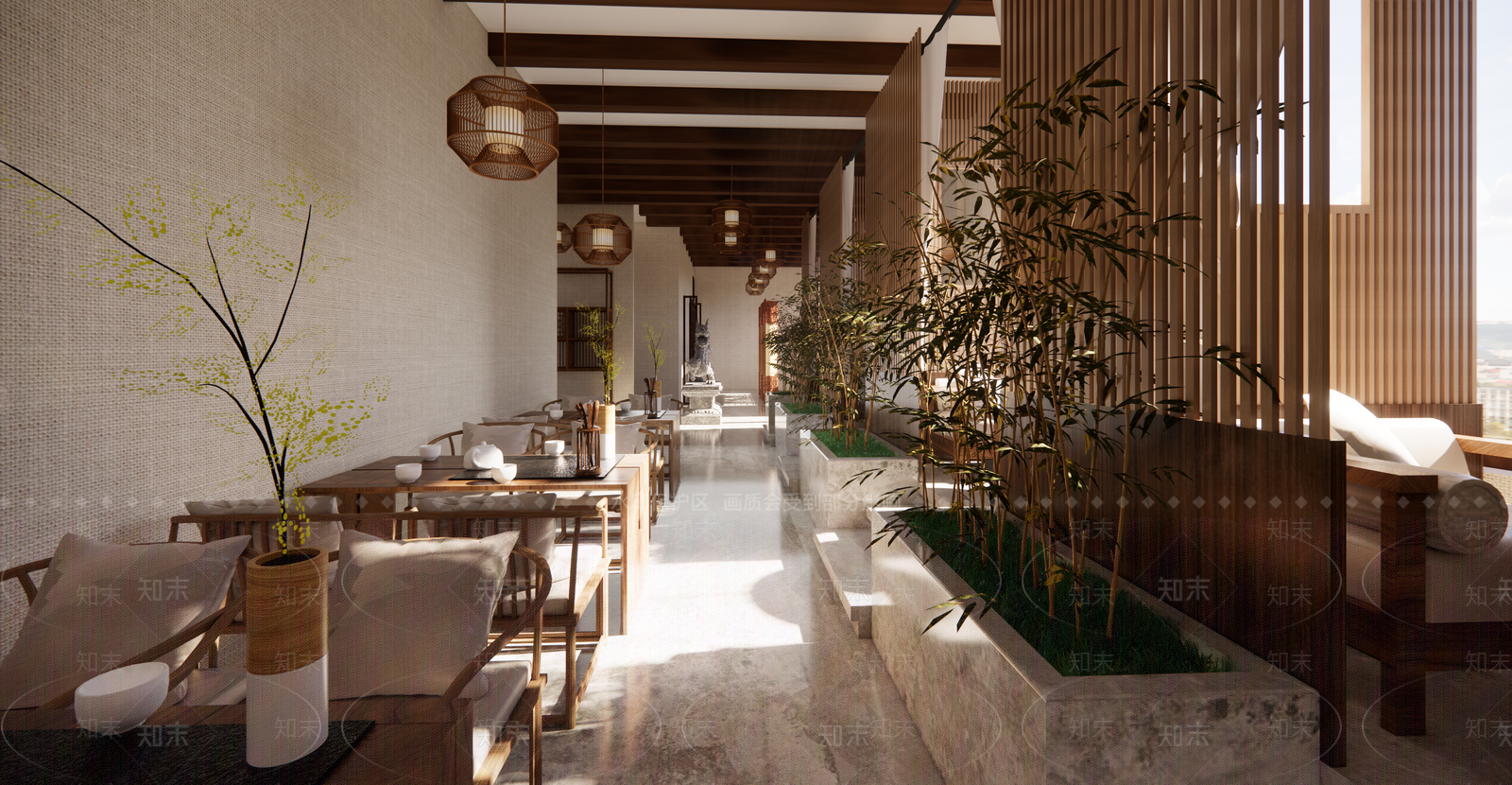 新中式中式茶馆SU模型下载【ID:1198714969】