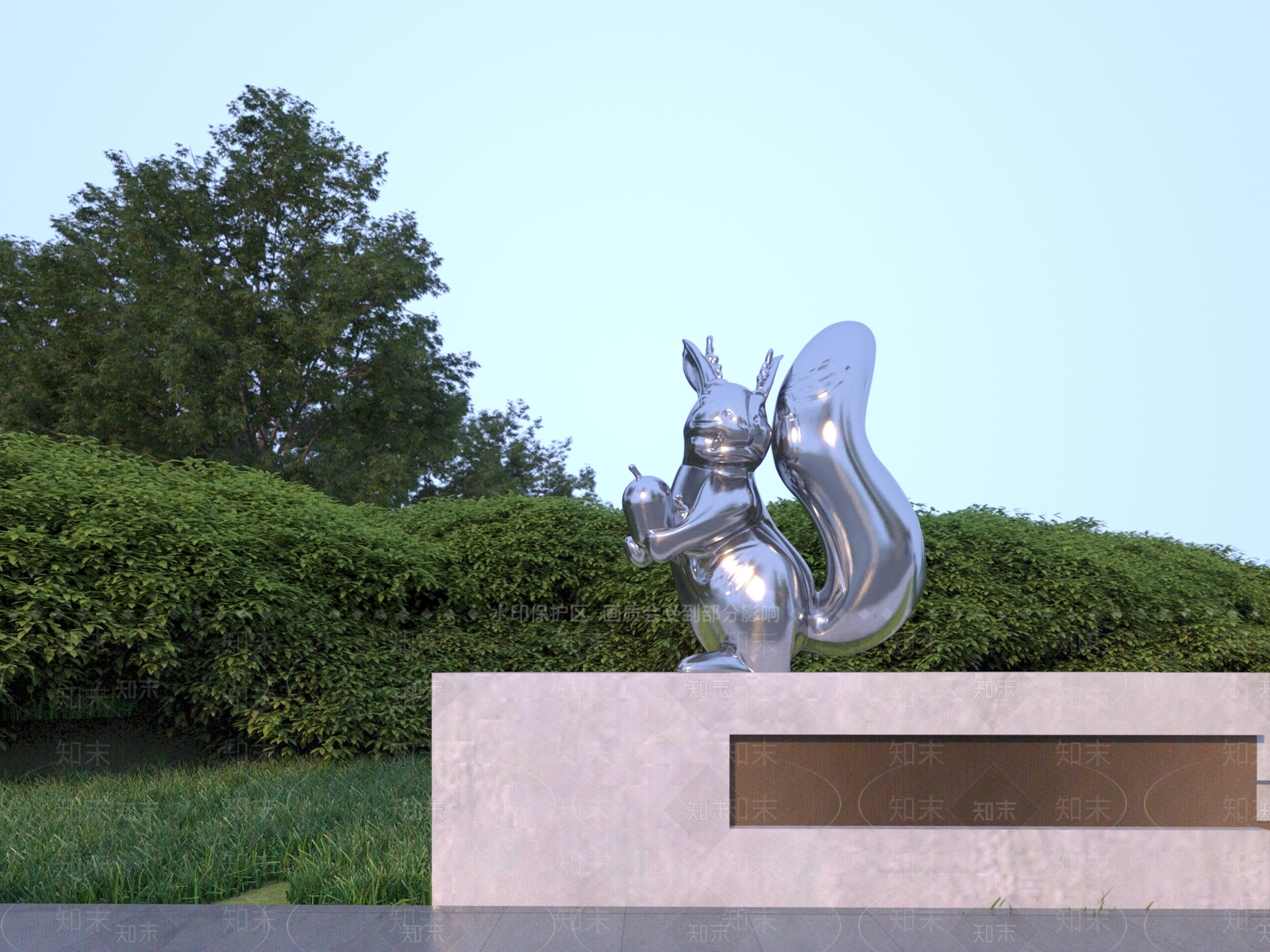 现代雕塑摆件SU模型下载【ID:1198715906】