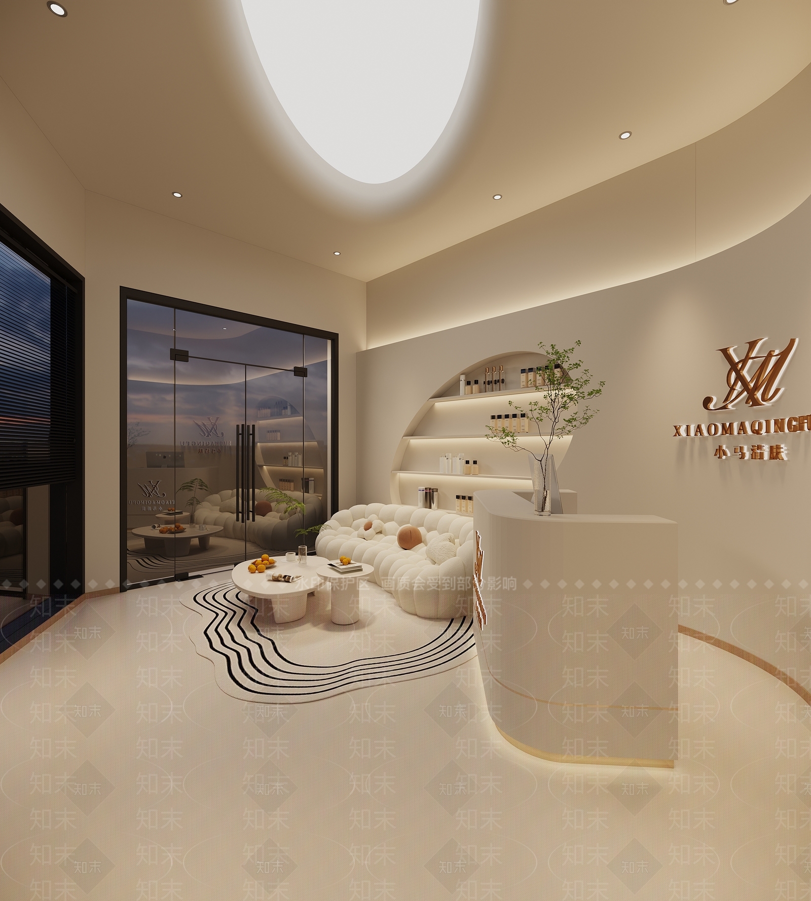 现代美容院3D模型下载【ID:1198716960】