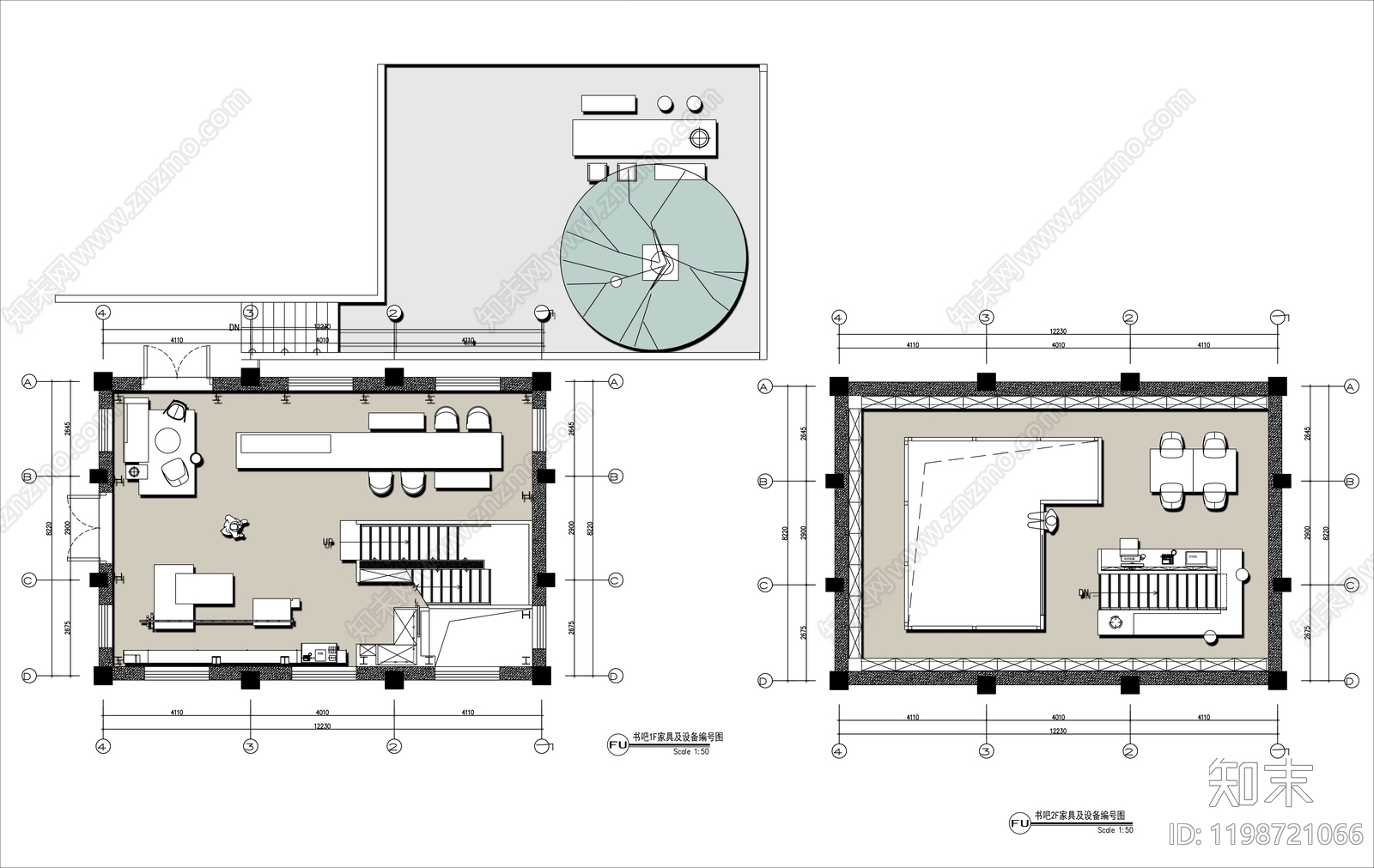 现代图书馆施工图下载【ID:1198721066】