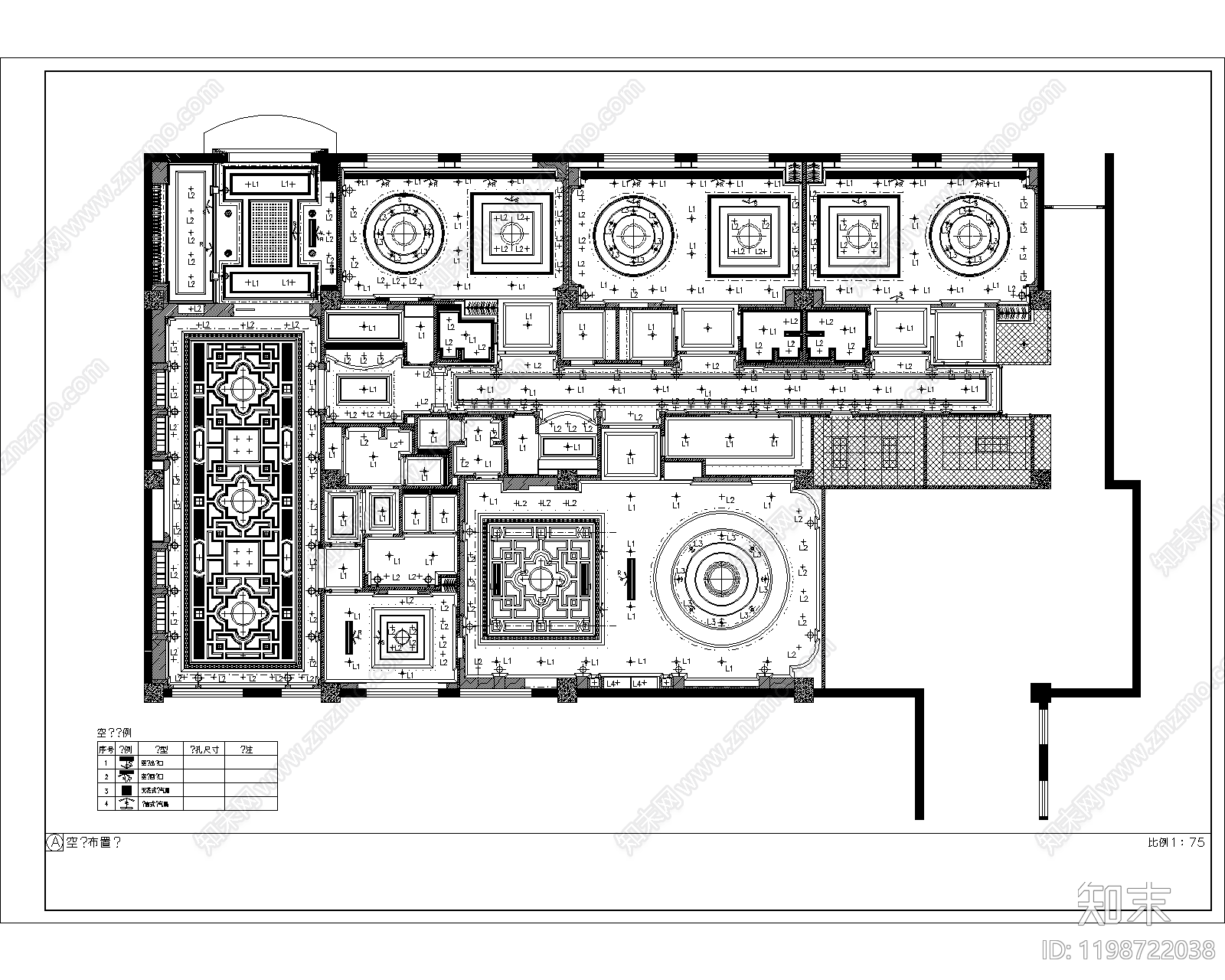 现代欧式会所cad施工图下载【ID:1198722038】