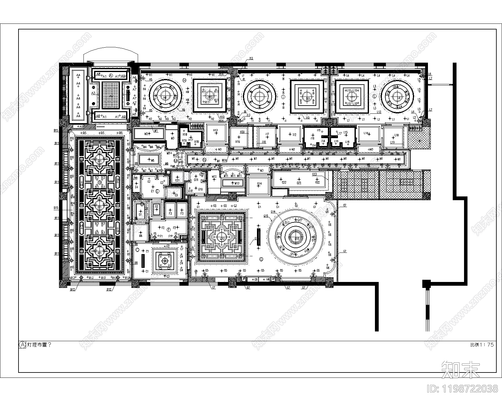 现代欧式会所cad施工图下载【ID:1198722038】