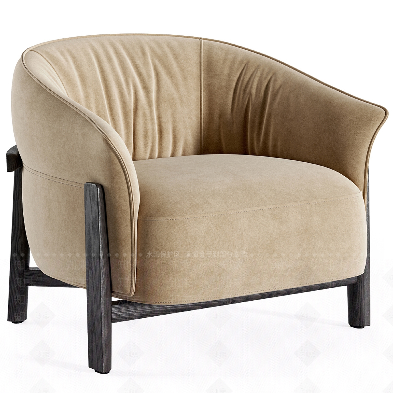 现代意式休闲椅3D模型下载【ID:1198725896】