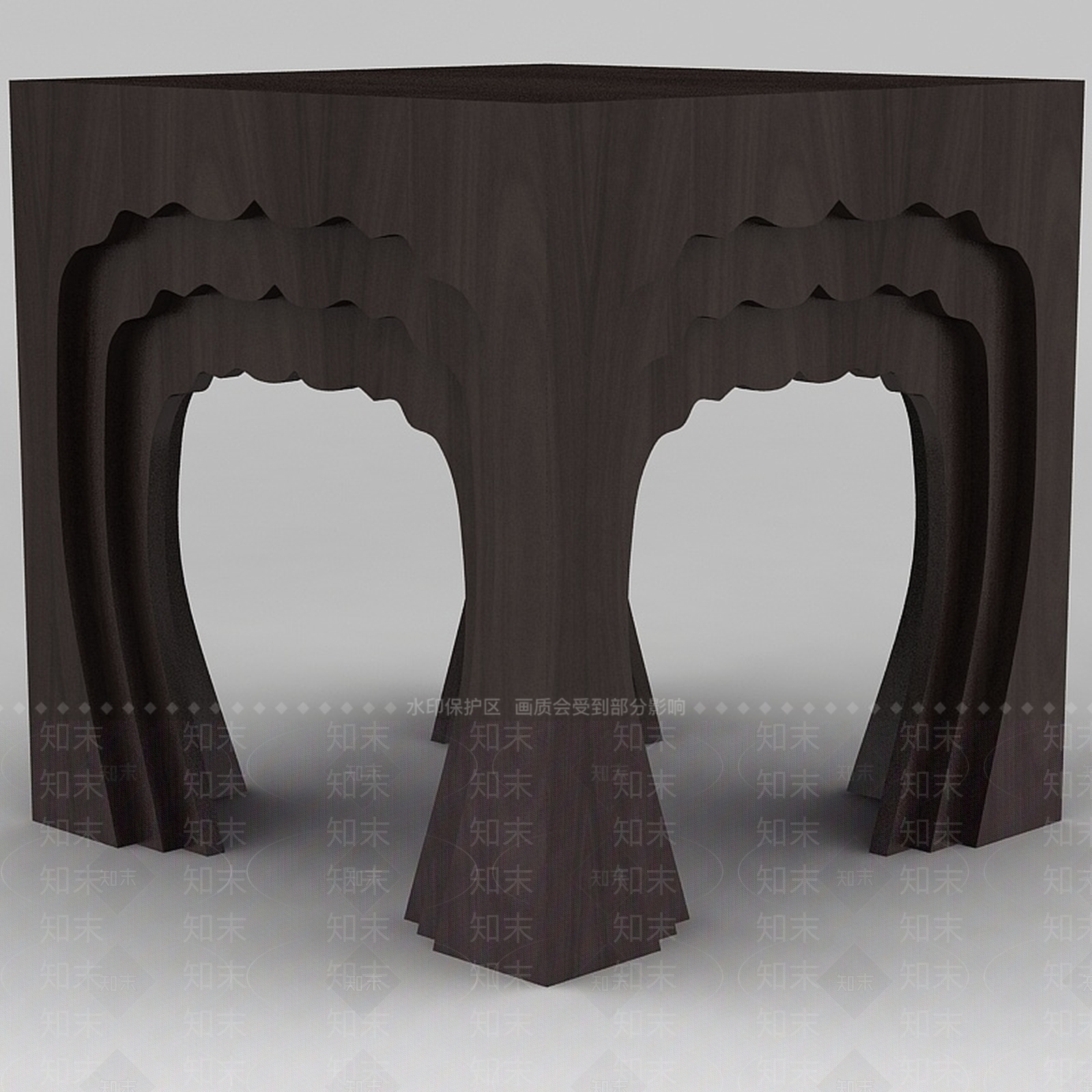 现代书桌椅3D模型下载【ID:1198729182】