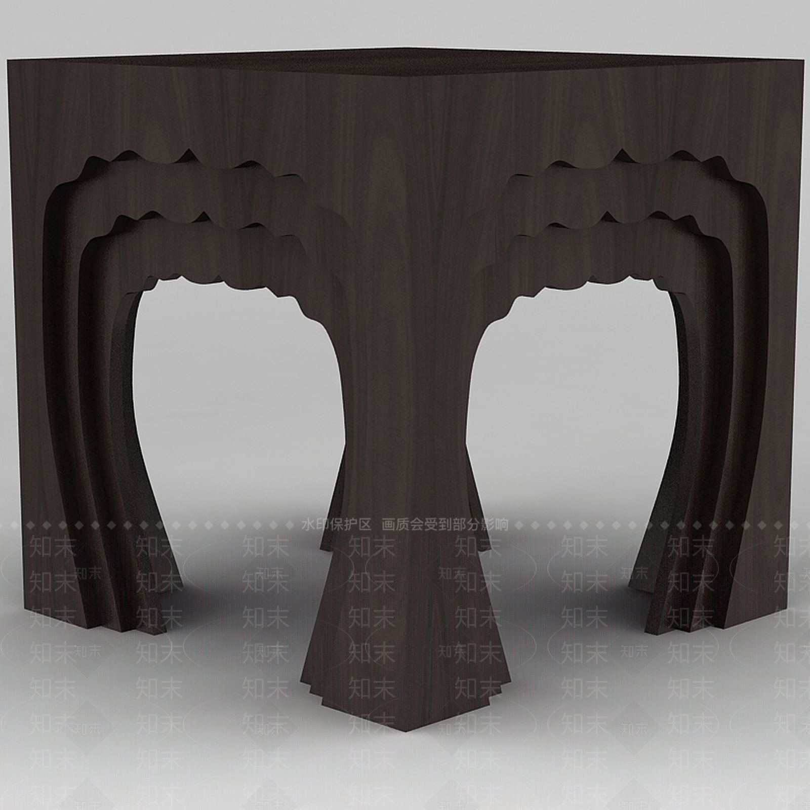 现代书桌椅3D模型下载【ID:1198729182】
