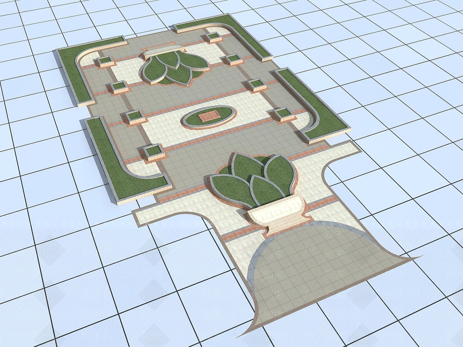 现代其他景观小品3D模型下载【ID:1198729848】