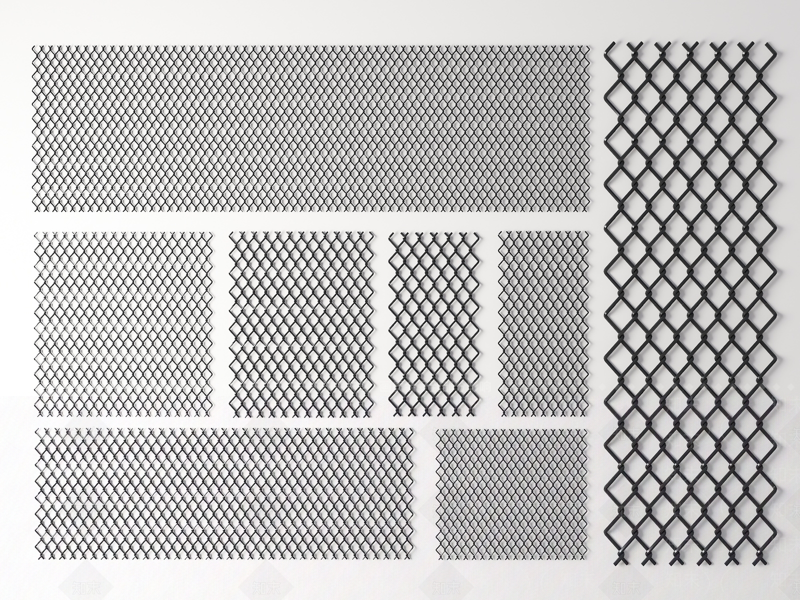 现代景观围栏SU模型下载【ID:1198738938】