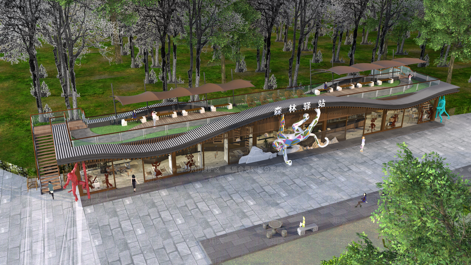 新中式中式其他商业建筑SU模型下载【ID:1198739755】