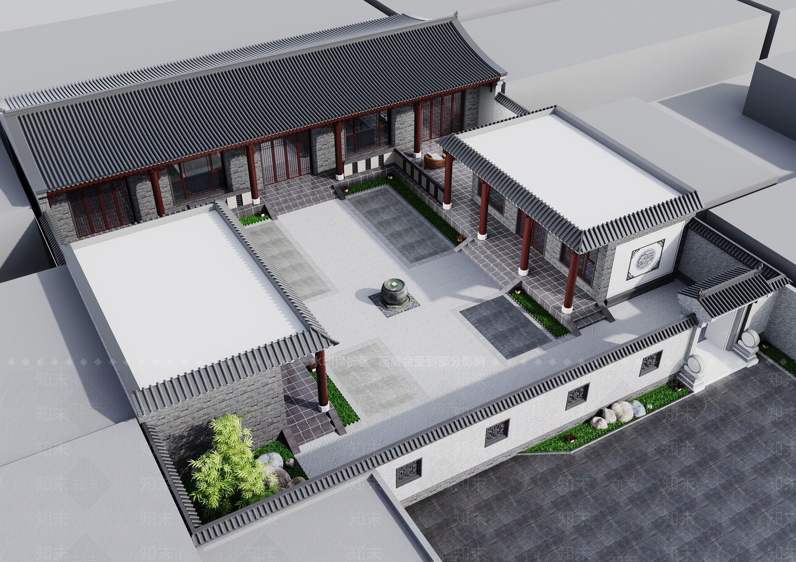 四合院3D模型下载【ID:1198740874】