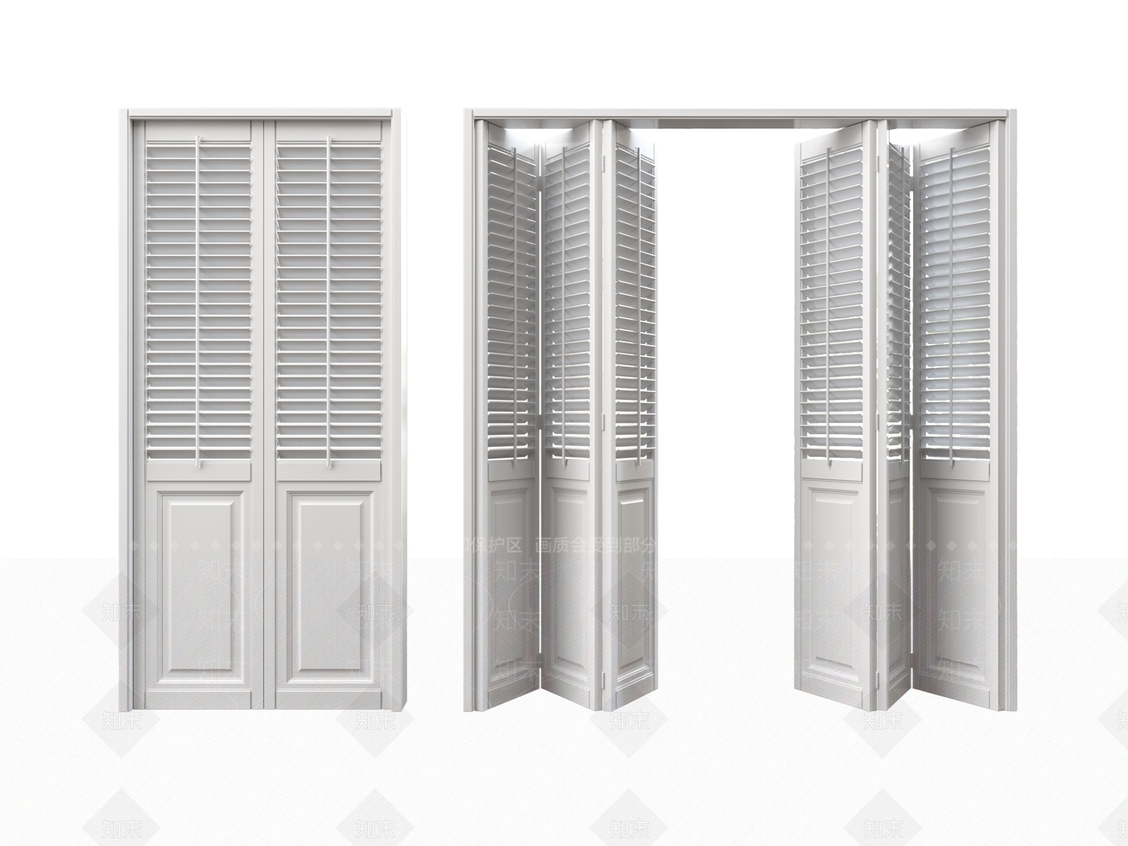 现代折叠门3D模型下载【ID:1198742193】