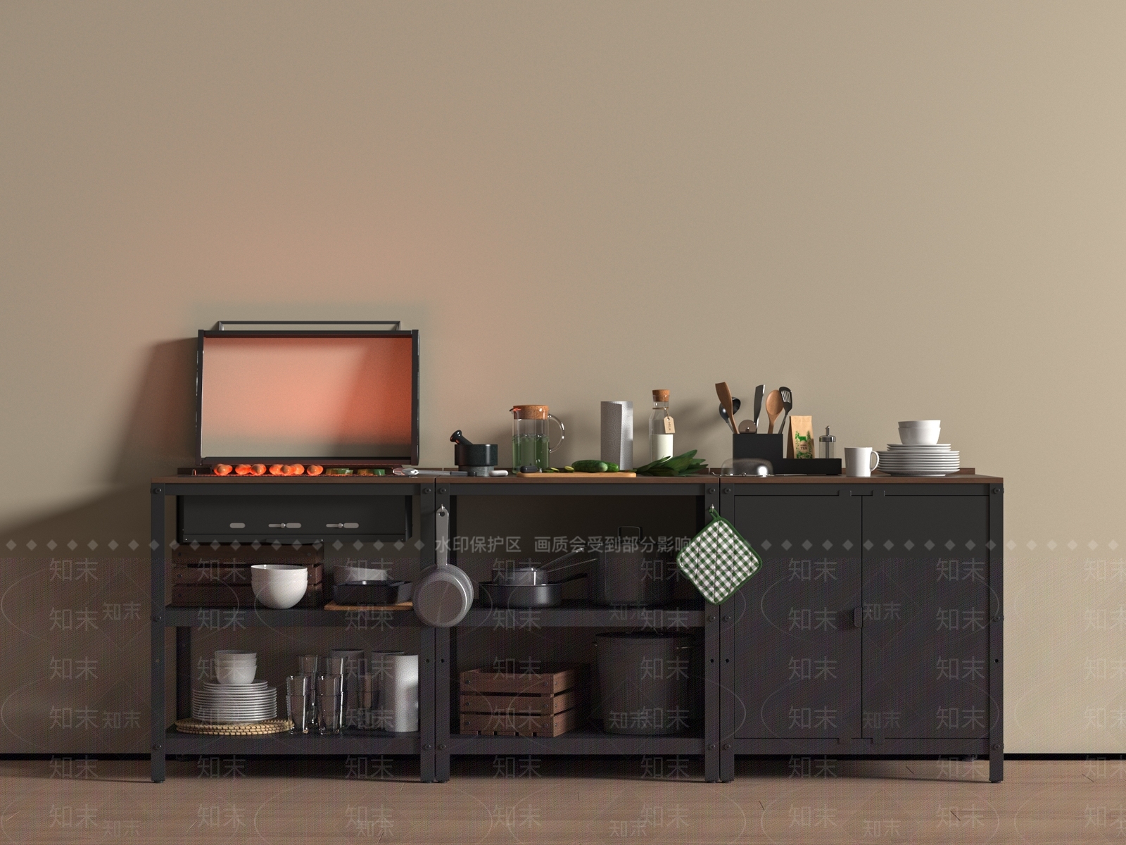 厨具SU模型下载【ID:1198744339】