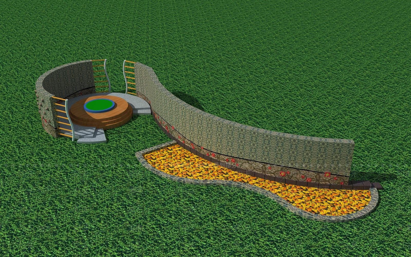 现代观景平台3D模型下载【ID:1198747541】