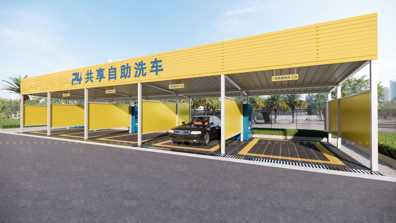 现代汽车4S店SU模型下载【ID:1198765433】