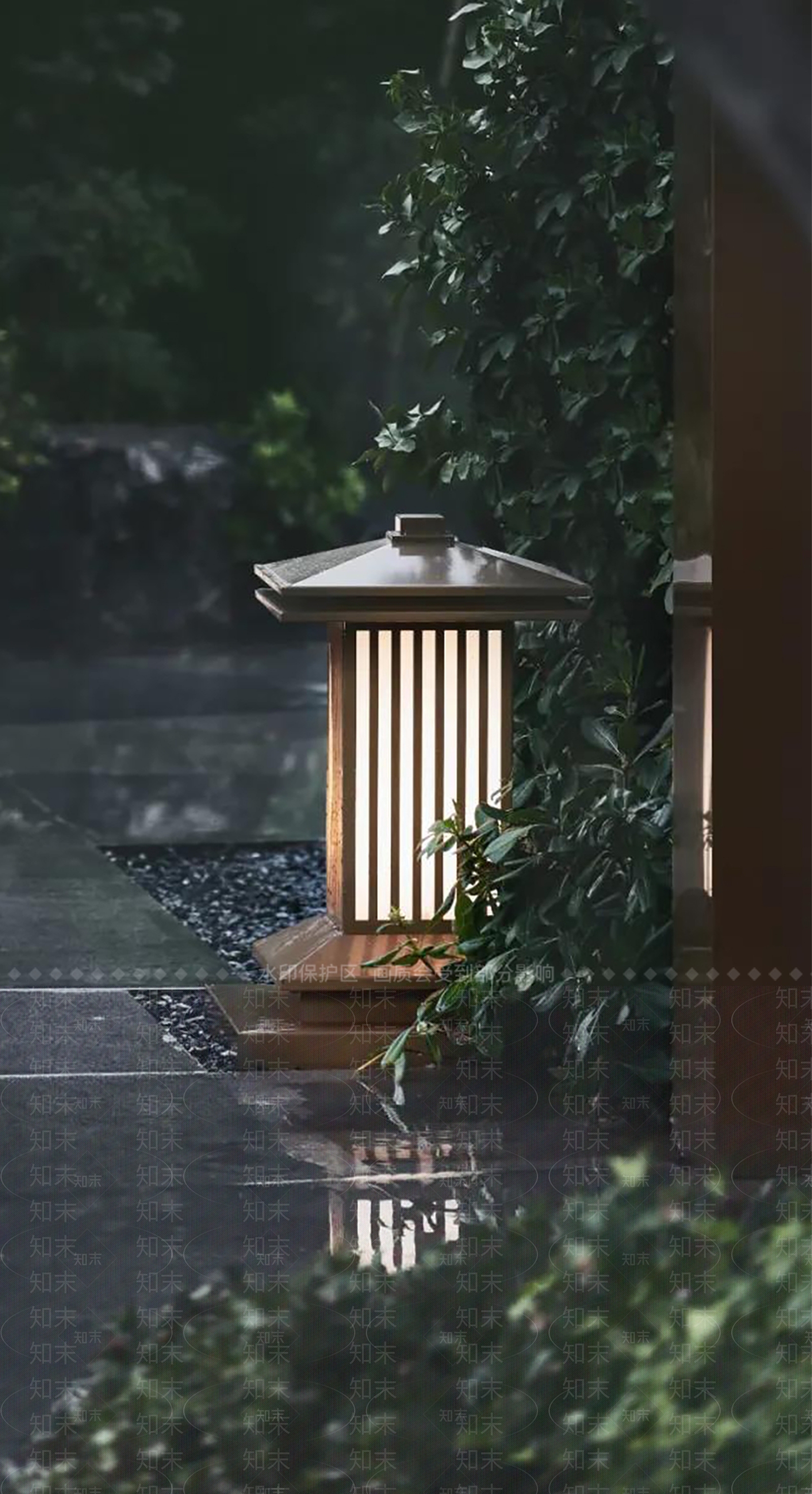 新中式现代景观灯SU模型下载【ID:1198761292】