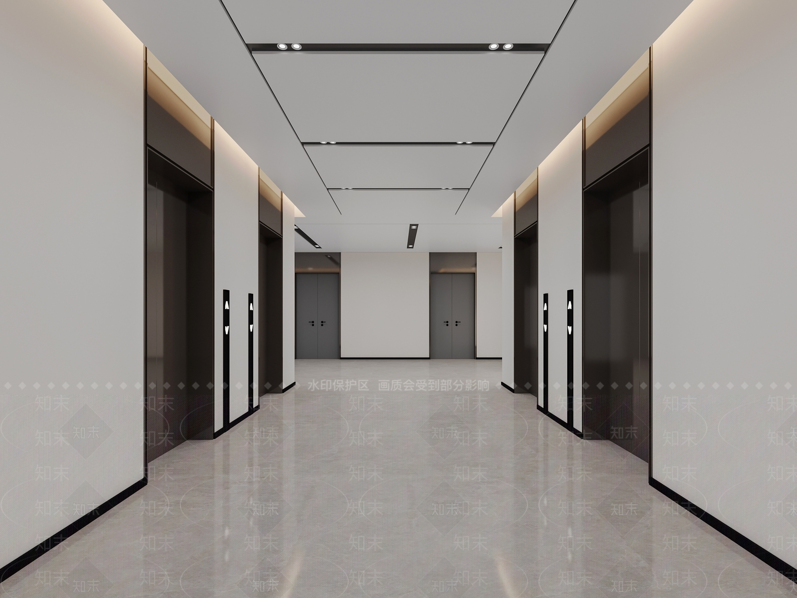 现代楼梯间3D模型下载【ID:1198754360】