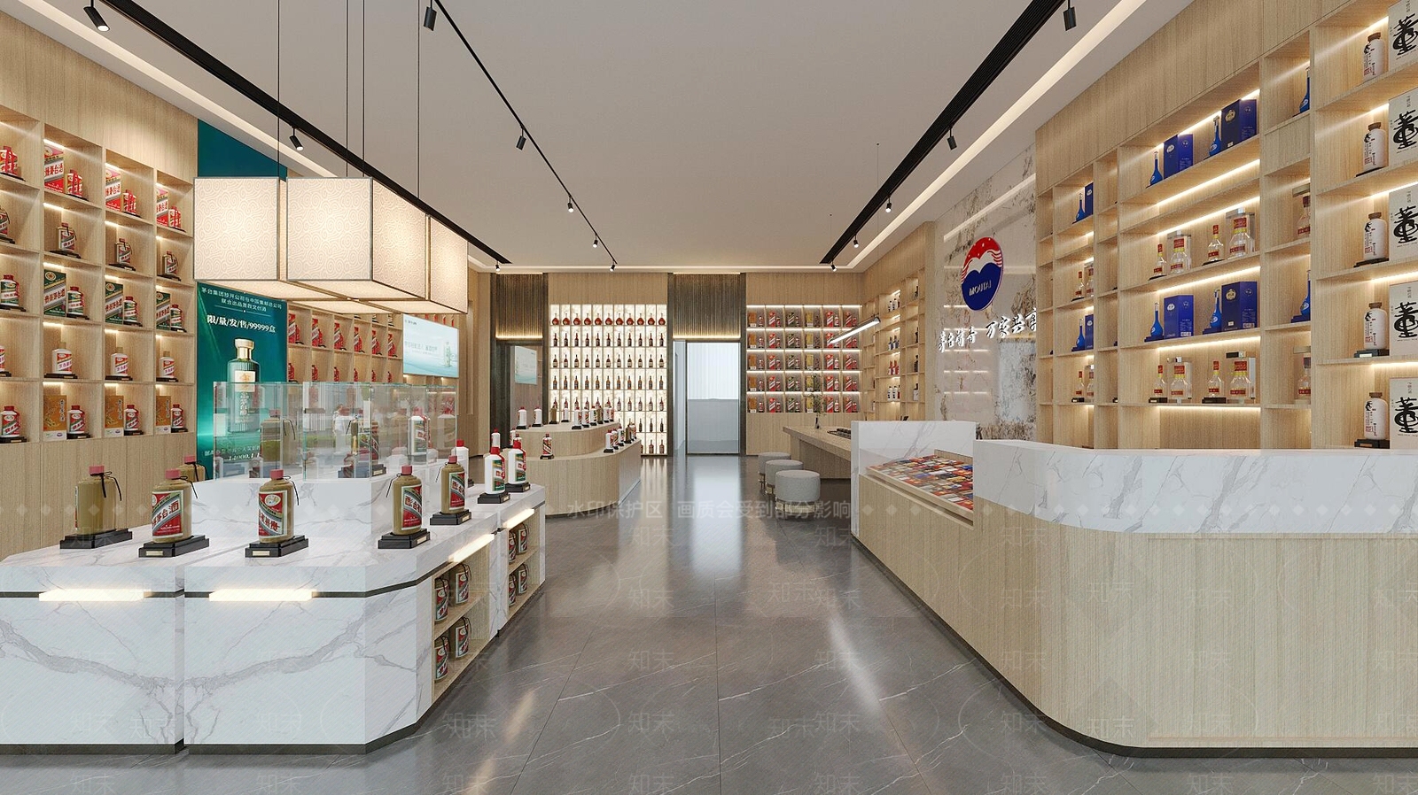 现代烟酒店3D模型下载【ID:1198759469】