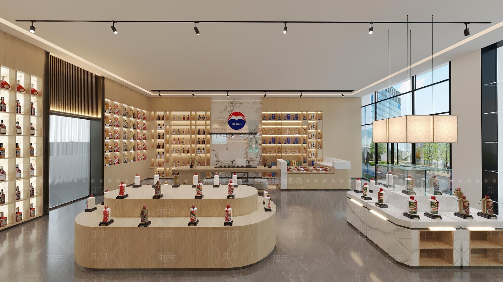 现代烟酒店3D模型下载【ID:1198759469】