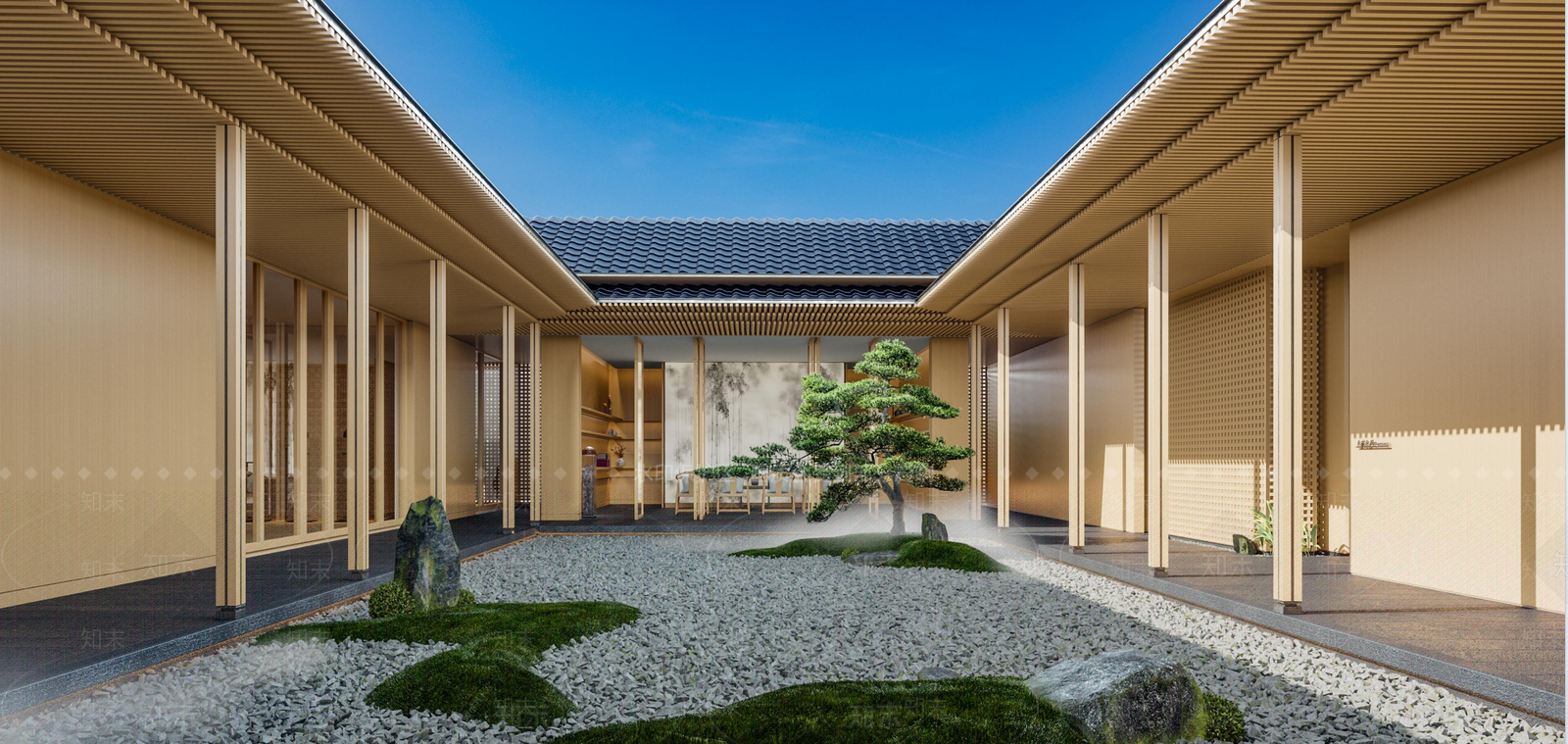 新中式中式茶餐厅SU模型下载【ID:1198762913】