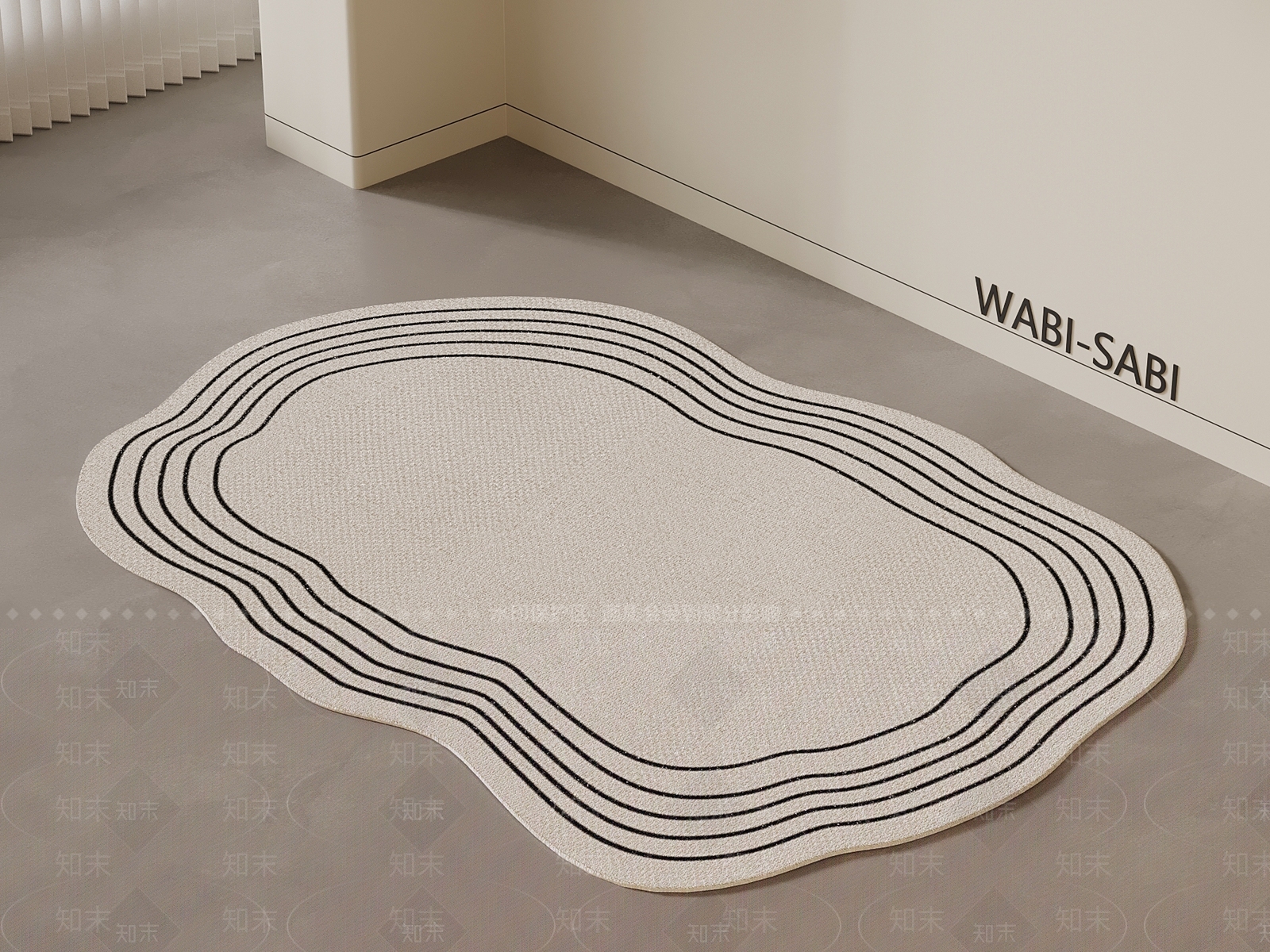 现代奶油地毯3D模型下载【ID:1198764458】