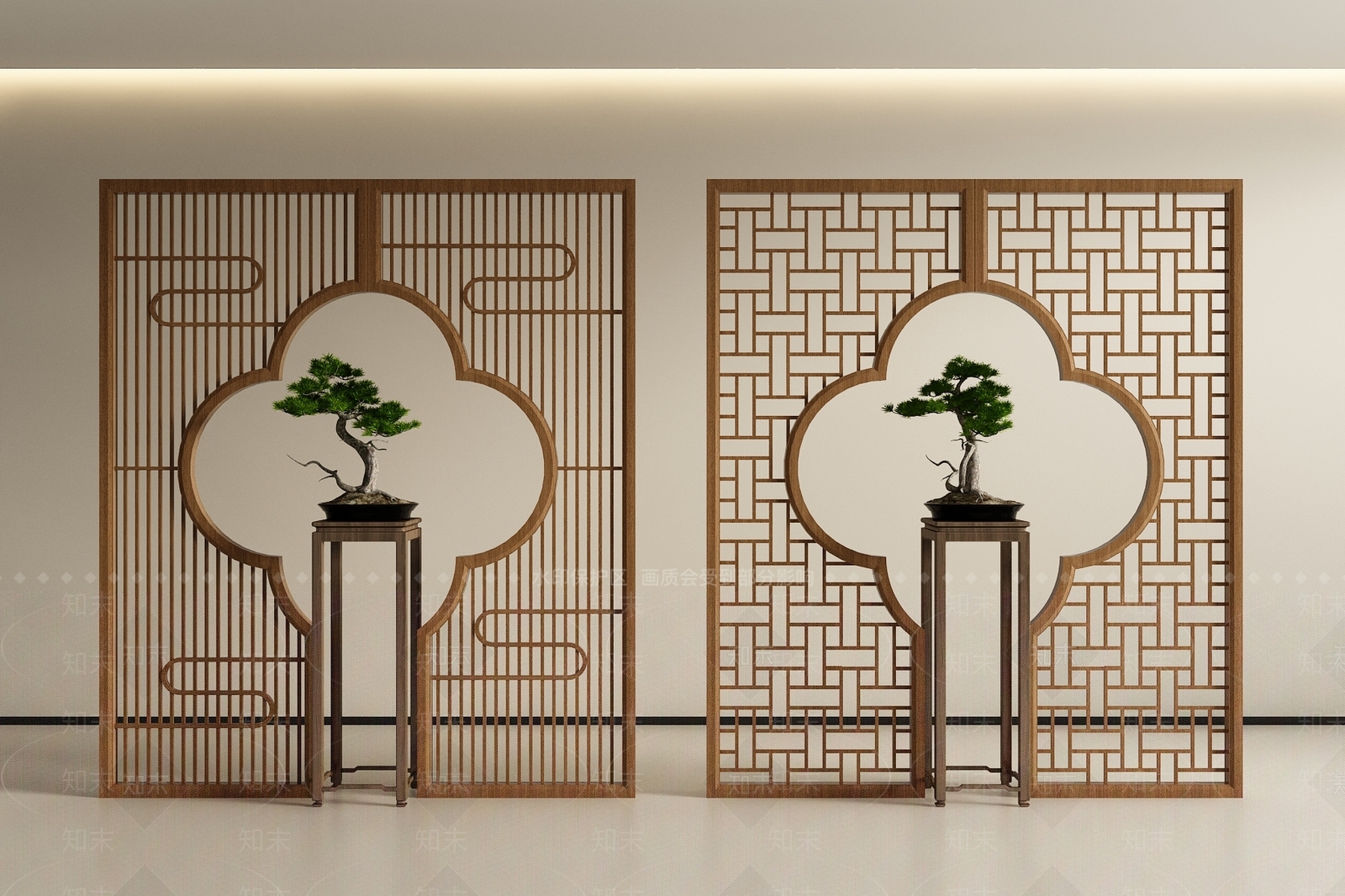 中式新中式屏风3D模型下载【ID:1198765246】