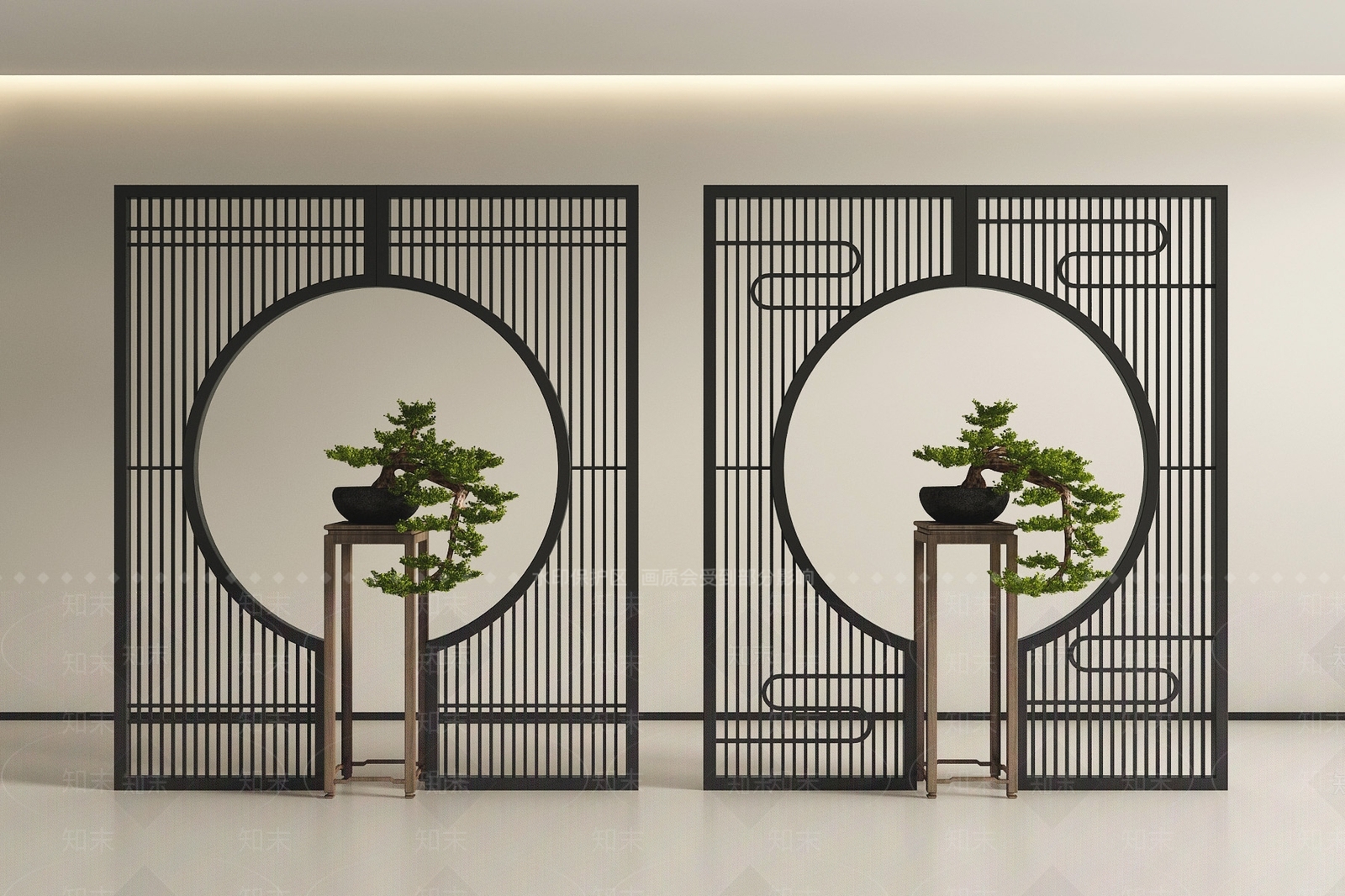 新中式中式屏风SU模型下载【ID:1198766248】