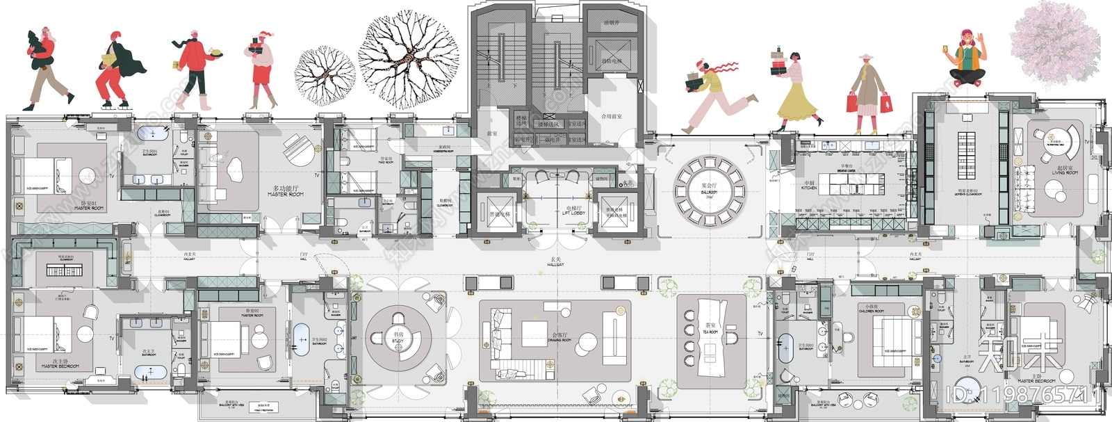 大平层施工图下载【ID:1198765711】