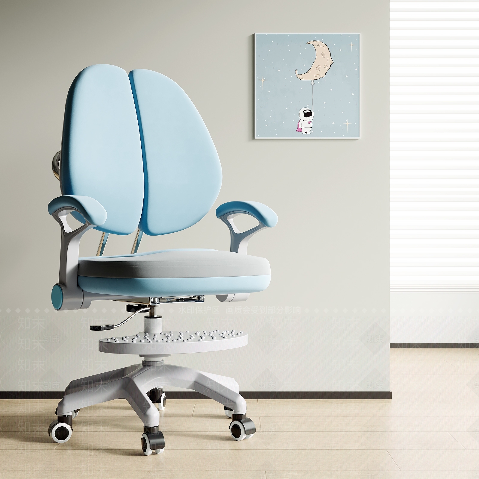 现代简约儿童椅SU模型下载【ID:1198775556】