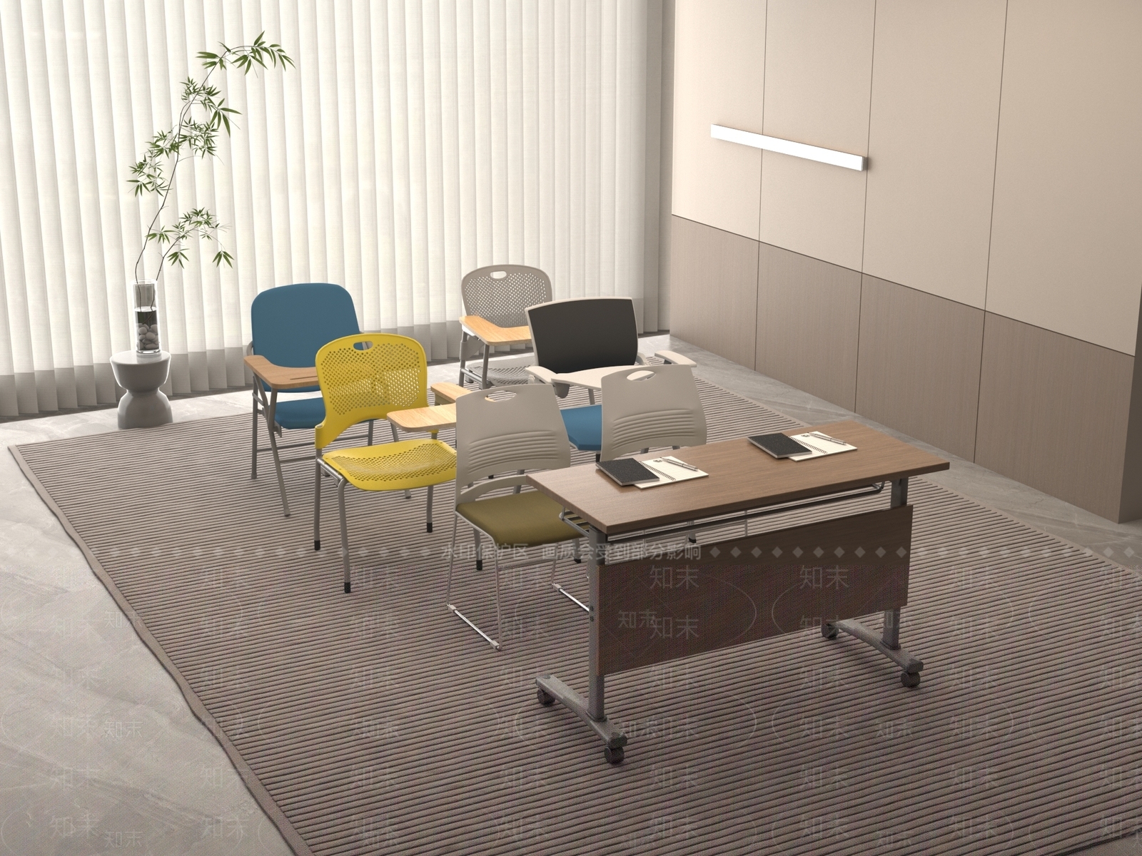 会议桌椅SU模型下载【ID:1198777030】
