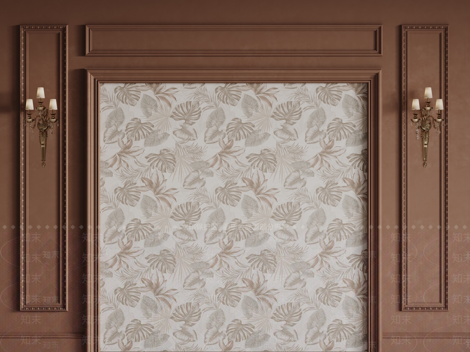 法式欧式背景墙SU模型下载【ID:1198790402】