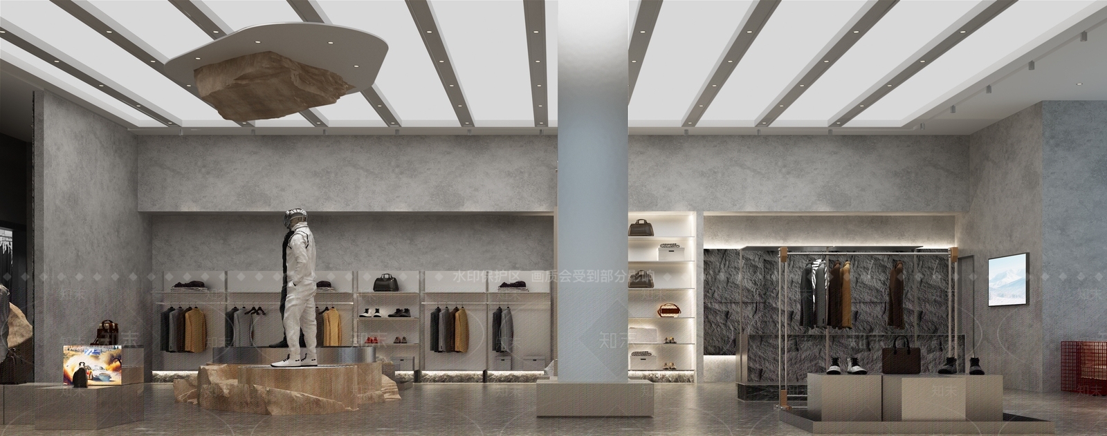 现代意式服装店3D模型下载【ID:1198800263】