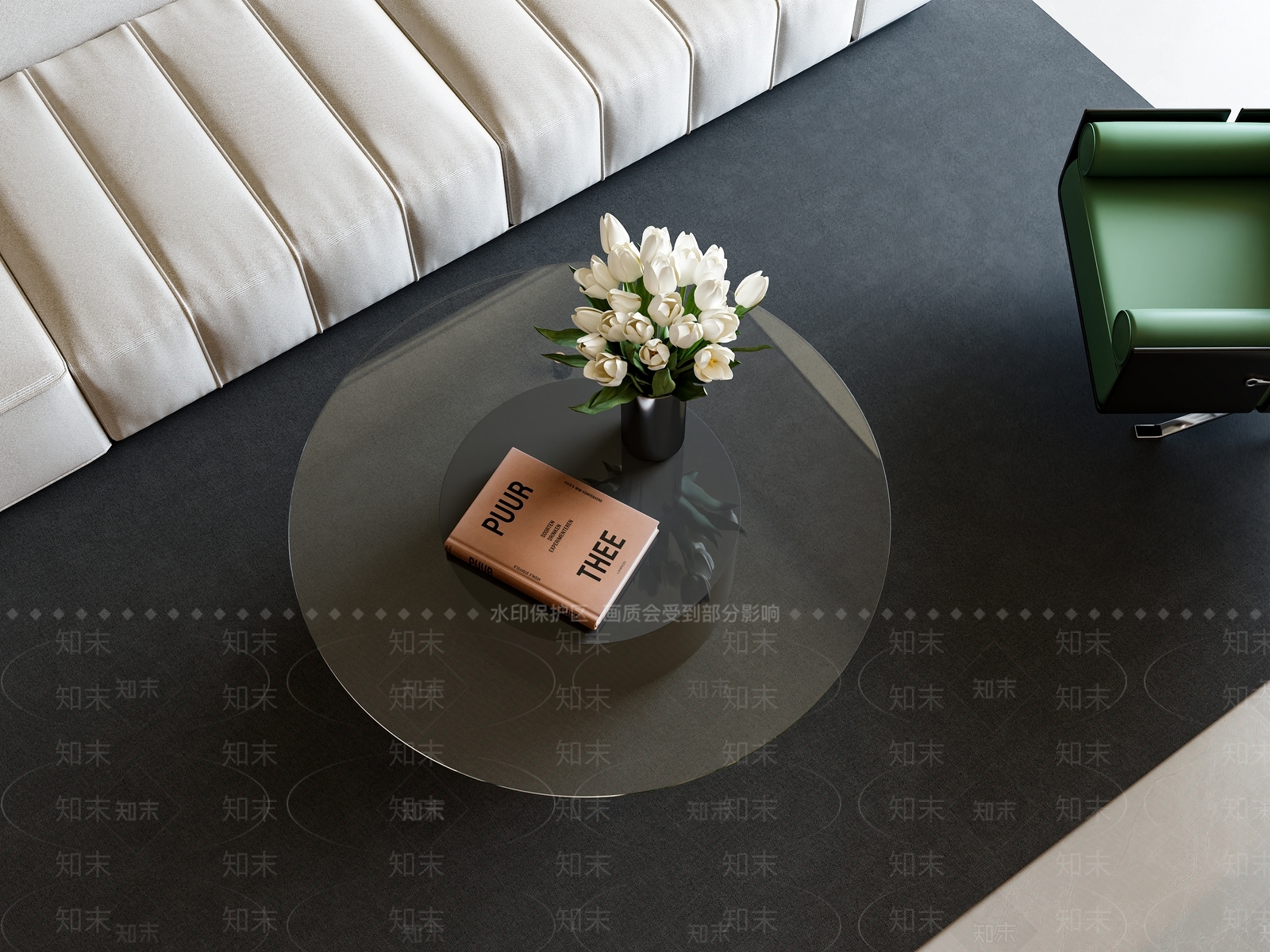 现代简约茶几3D模型下载【ID:1198805846】