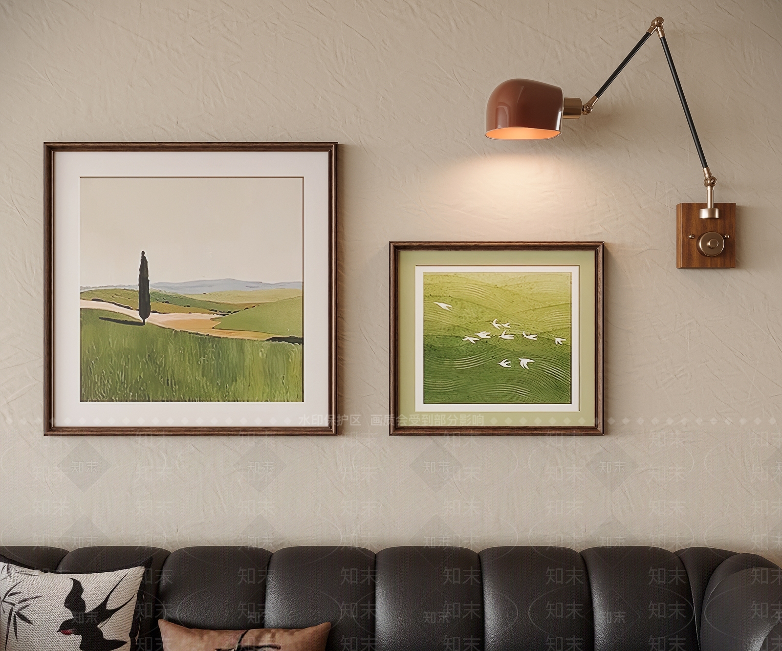 中古挂画组合SU模型下载【ID:1198803145】