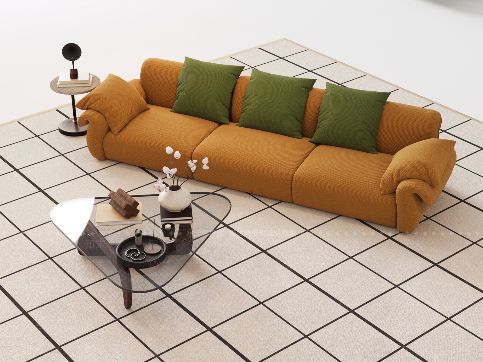 现代多人沙发3D模型下载【ID:1198808248】