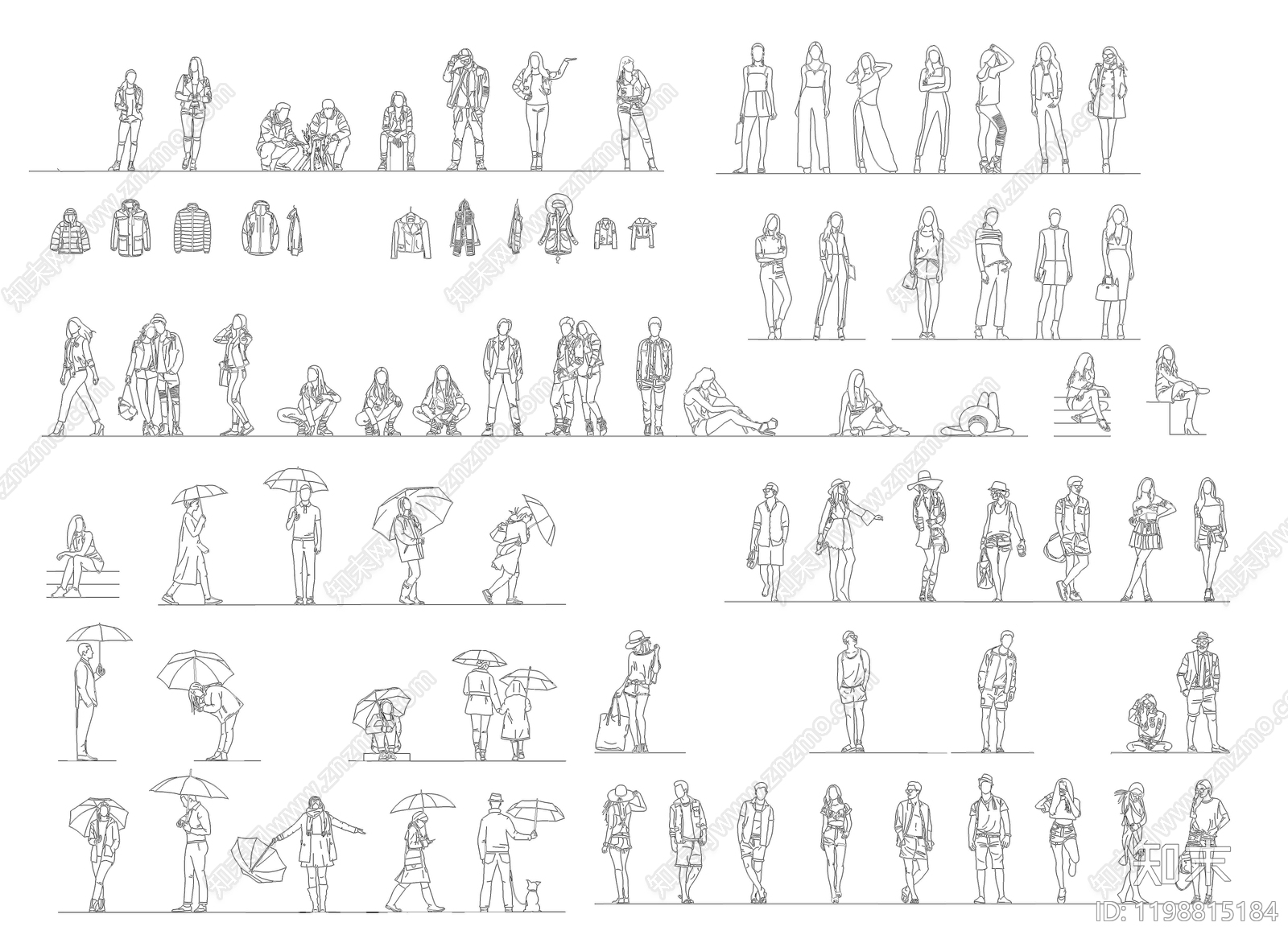 现代人物施工图下载【ID:1198815184】