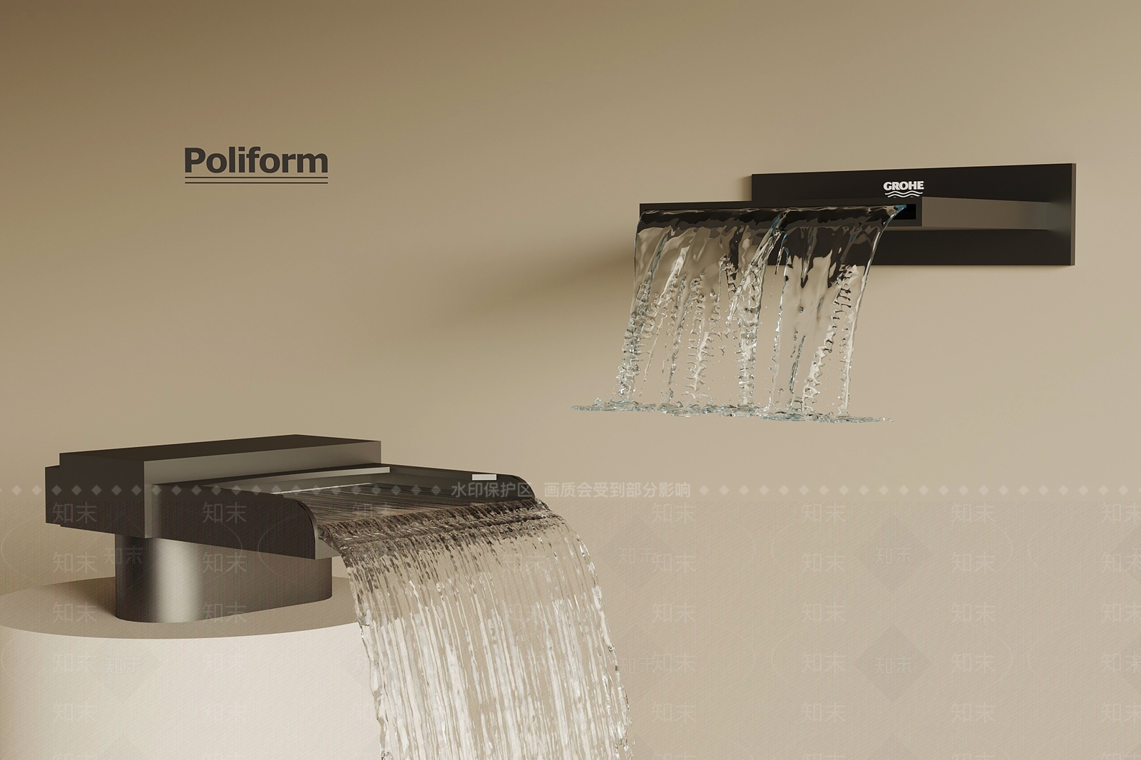 现代水龙头SU模型下载【ID:1198816840】