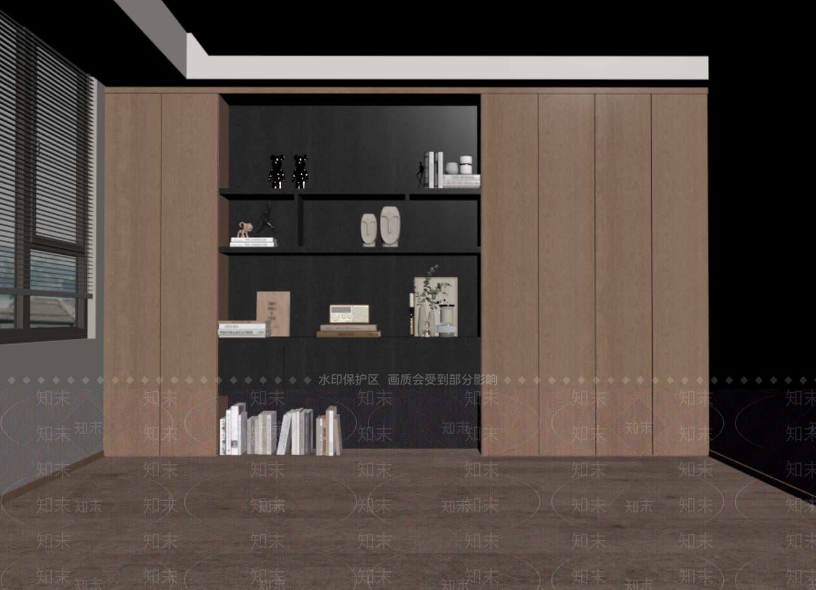 中古书柜SU模型下载【ID:1198822259】