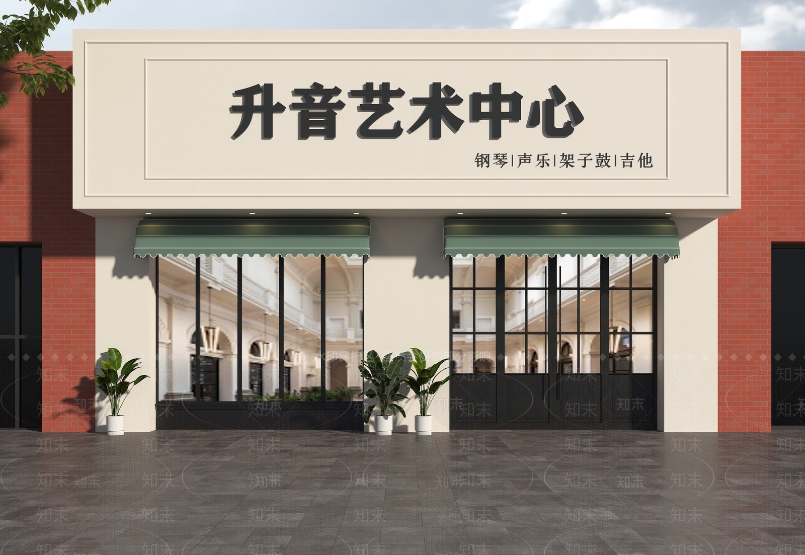 现代法式门头SU模型下载【ID:1198826434】