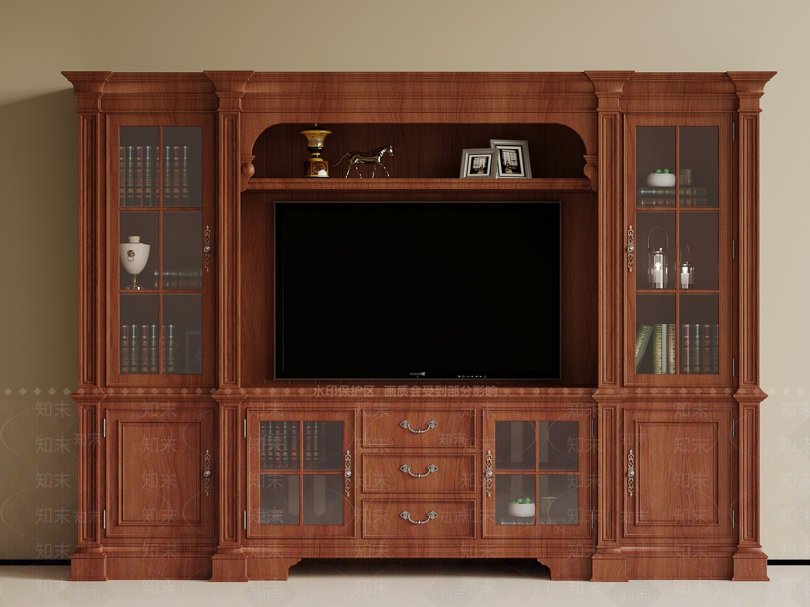 中古电视柜3D模型下载【ID:1198826515】