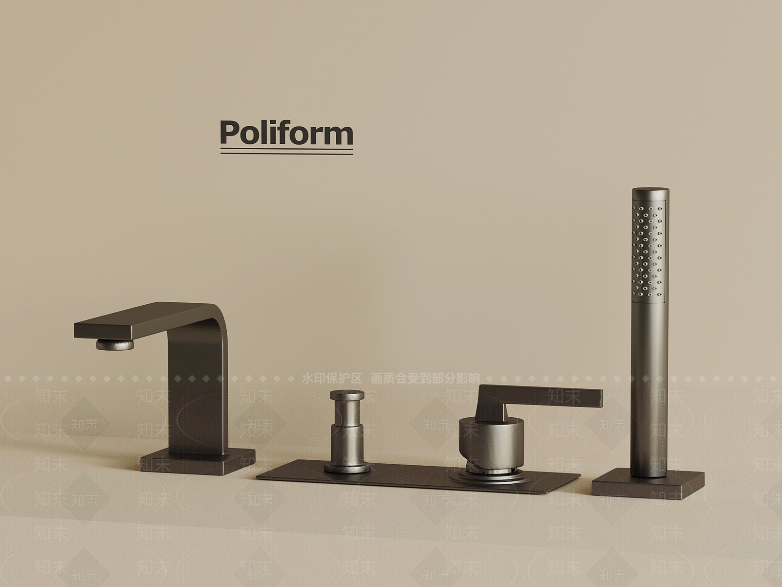 现代水龙头SU模型下载【ID:1198828082】