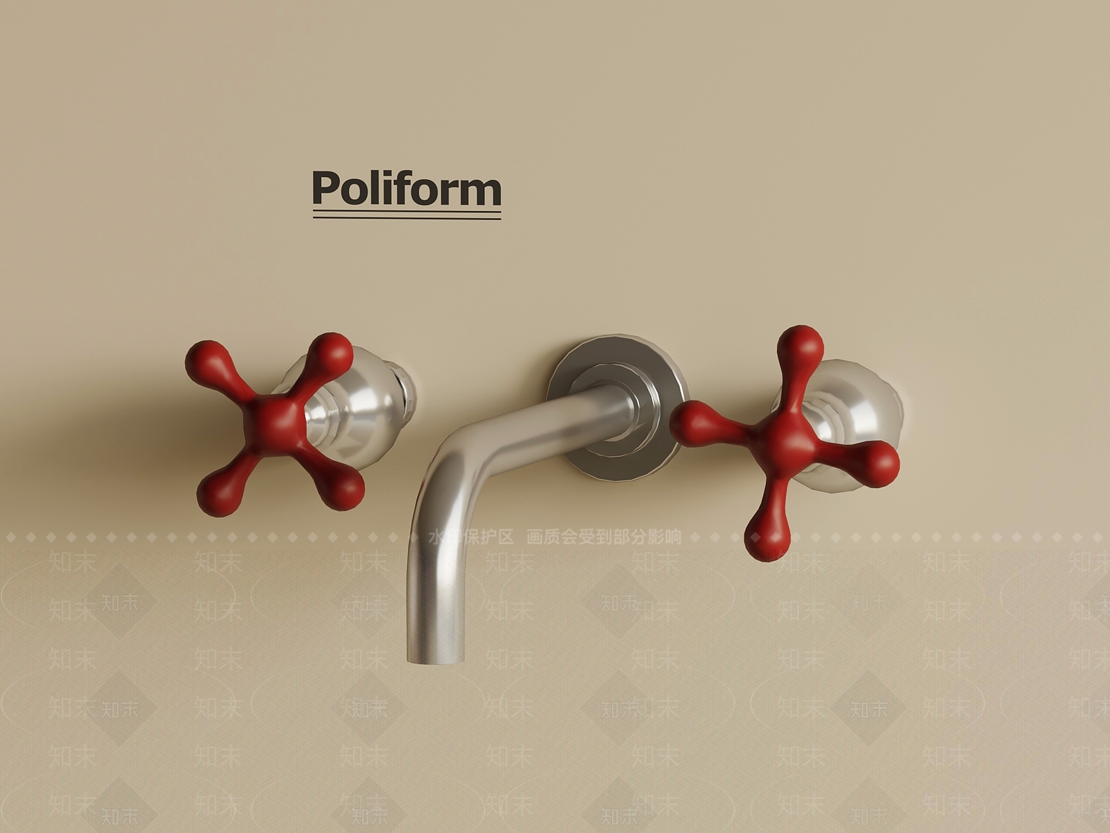 现代水龙头SU模型下载【ID:1198828122】