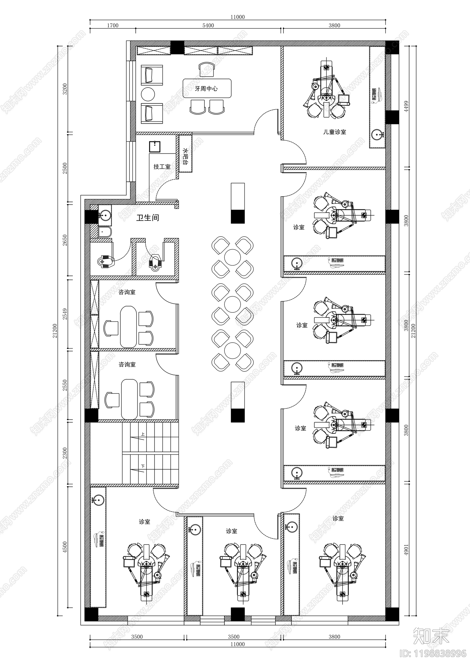 现代医院cad施工图下载【ID:1198838996】