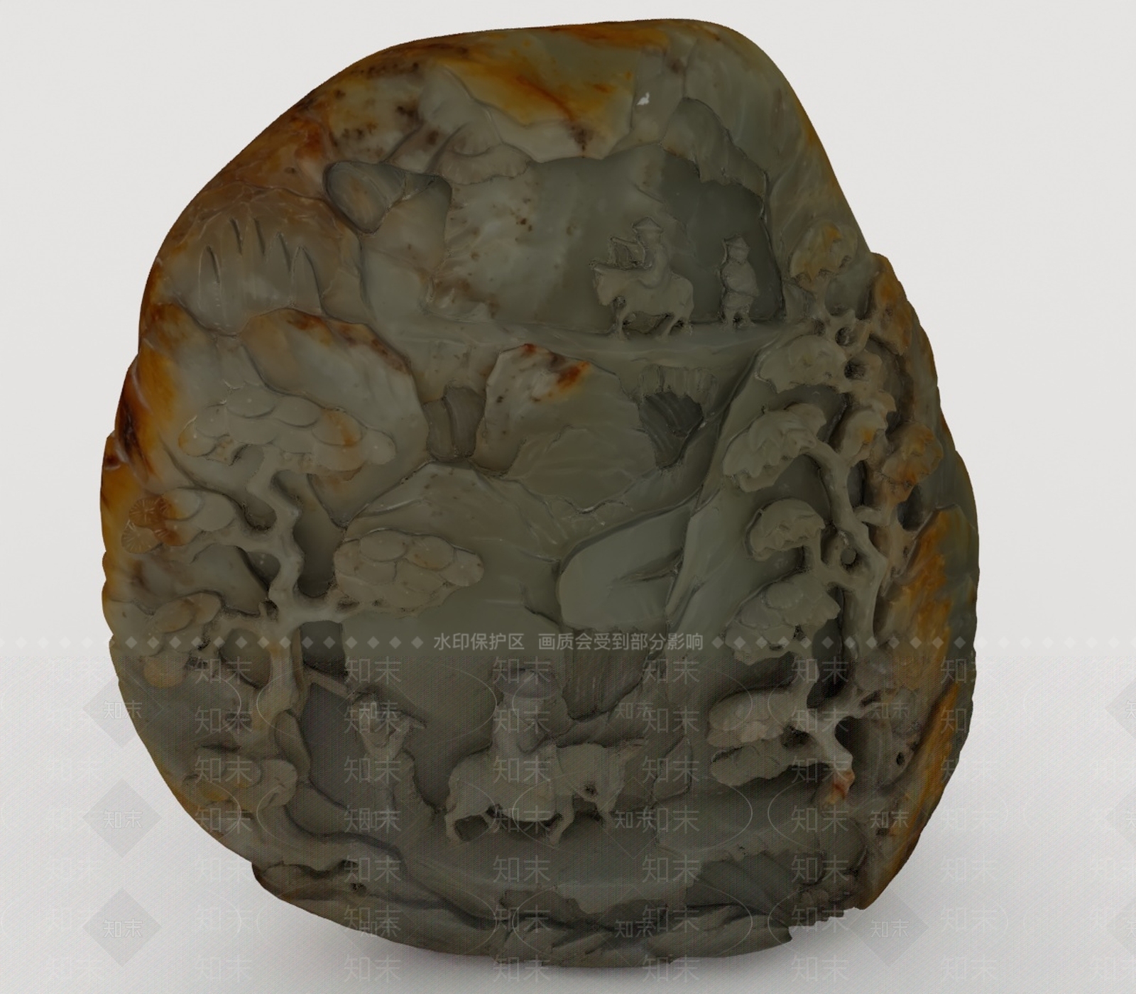 现代景观雕塑3D模型下载【ID:1198842131】
