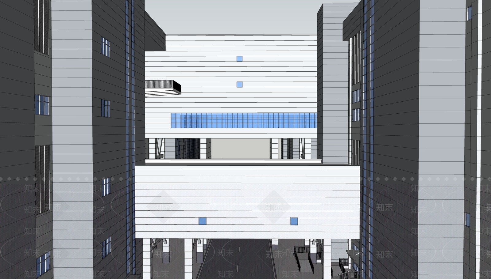 现代天桥SU模型下载【ID:1198845760】