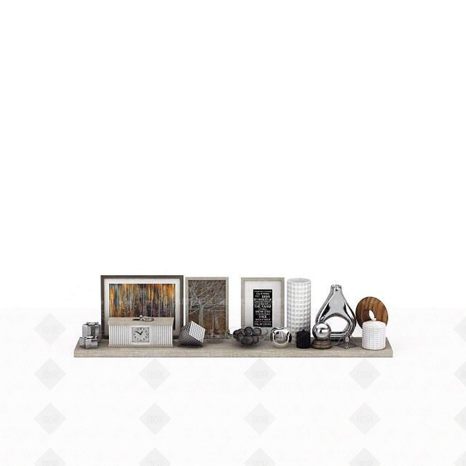 现代桌面装饰摆件3D模型下载【ID:1198846661】