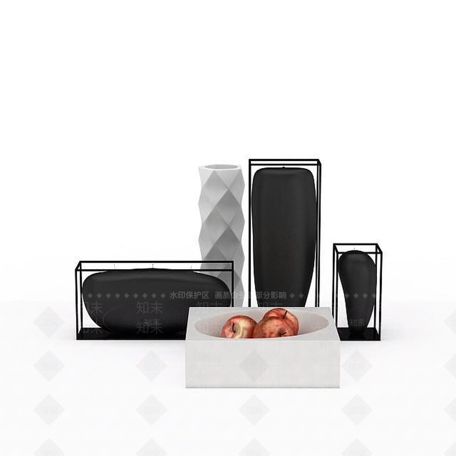 现代陈设品摆件3D模型下载【ID:1198847309】