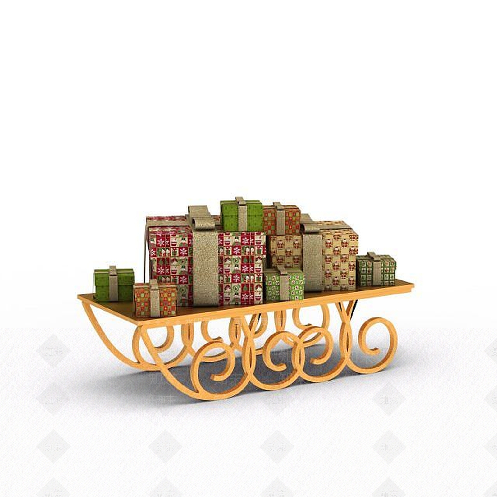 现代礼品陈设3D模型下载【ID:1198847848】