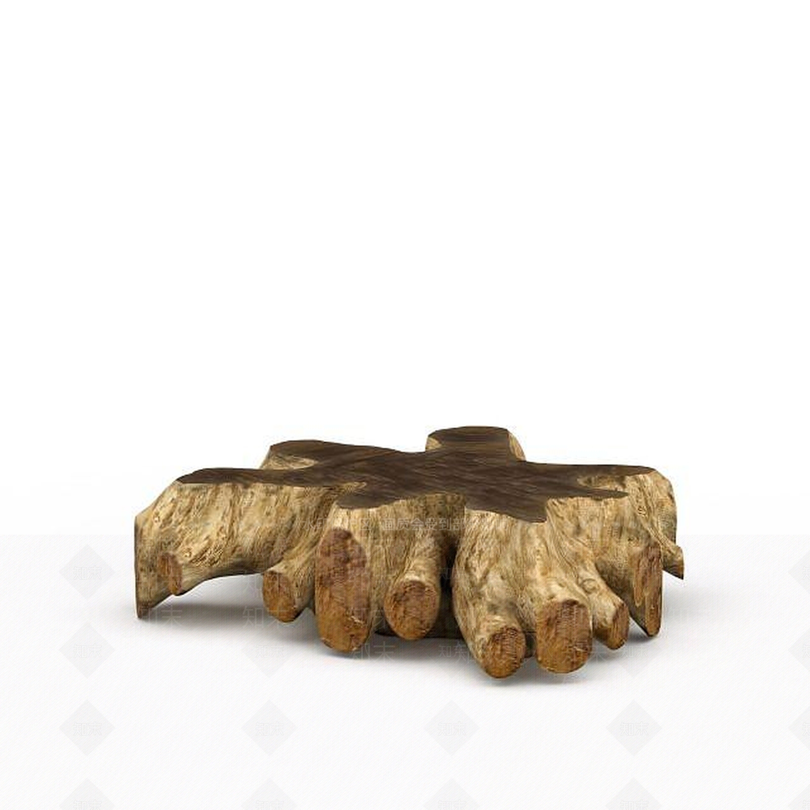 现代树根凳子3D模型下载【ID:1198848606】