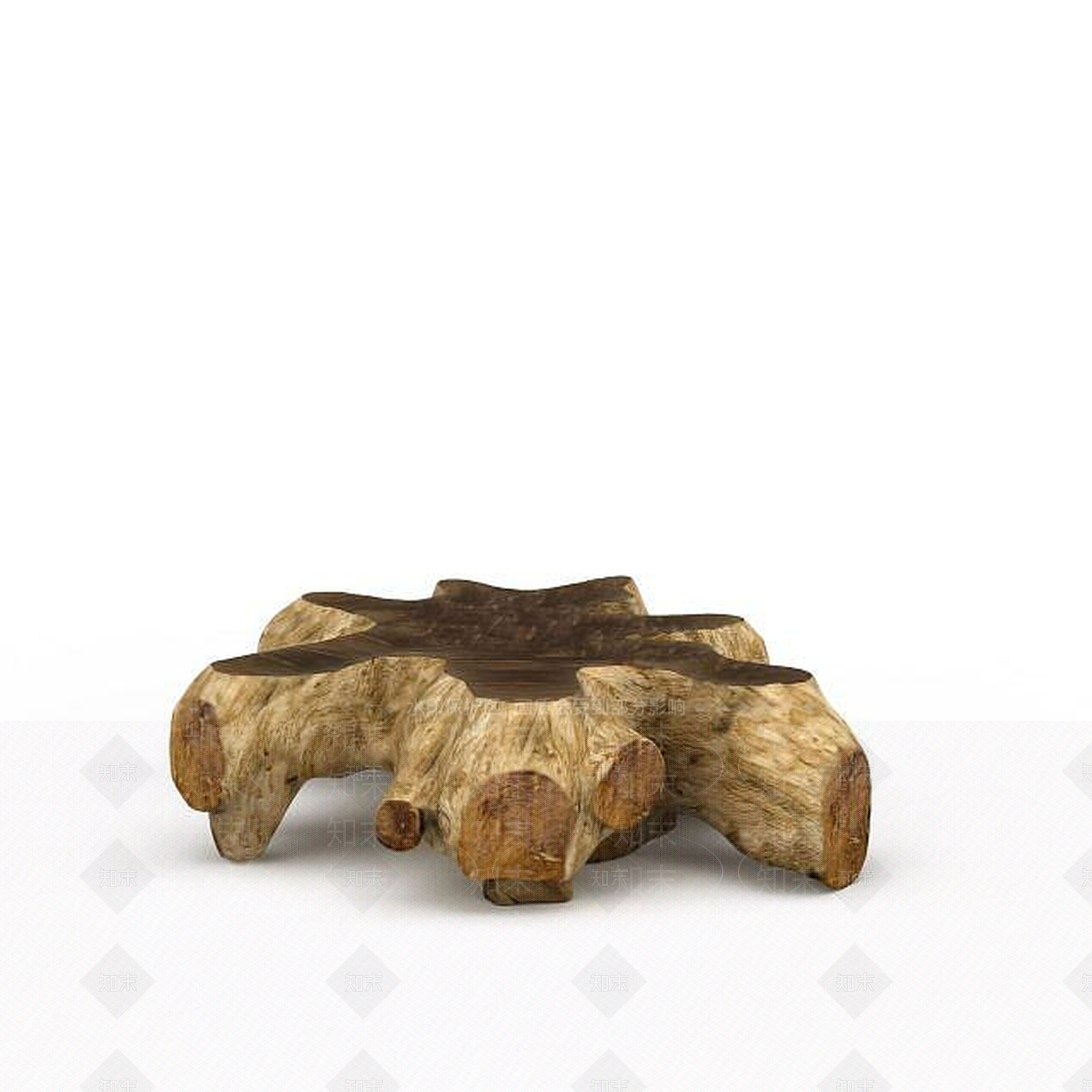 现代树根凳子3D模型下载【ID:1198848606】